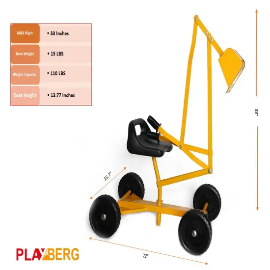 Metal Sand Digger Toy Crane with wheels {5}
