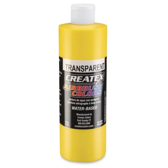 Createx Airbrush Color - 16 oz, Transparent Brite Yellow {1}