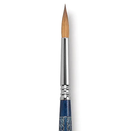 Escoda Optimo Kolinsky Sable Brush - Pointed Round, Long Handle, Size 8 {1}
