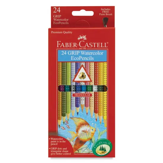 Faber-Castell Grip Watercolor EcoPencil - Assorted Colors, Set of 24 {1}