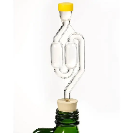 Fermentap S-Shaped Airlocks & Stoppers for Fermenting, 4-Pack Set for Home Brewing, Pickling and Canning, Easy-to-Use Airlock Kit {2}