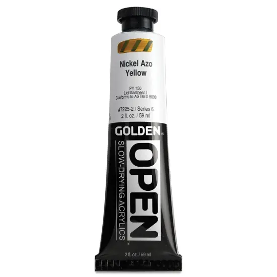 Golden Open Acrylics - Nickel Azo Yellow, 2 oz Tube {1}