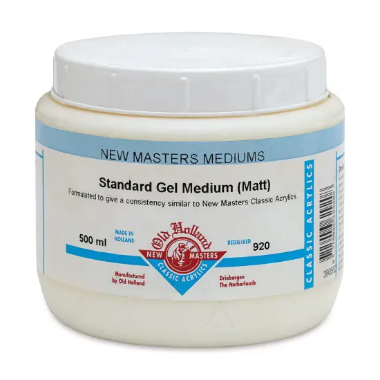 Old Holland New Masters Standard Gel Medium - Matte, 500 ml jar {1}