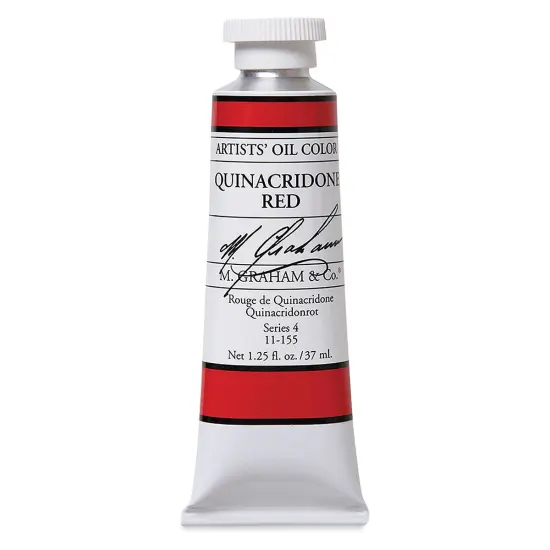 M. Graham Artists' Oil Color - Quinacridone Red, 37 ml tube {2}