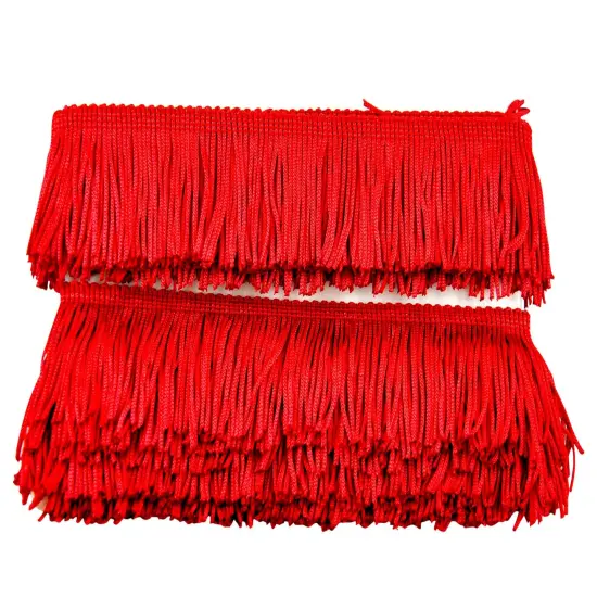 Belagio Chainette Fringe, 2" Wide, 10- Yard Bolt, Red {1}