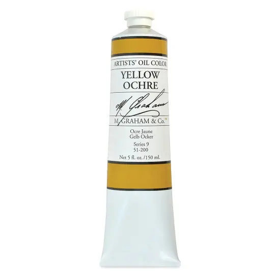 M. Graham Artists' Oil Color - Yellow Ochre, 148 ml tube {2}
