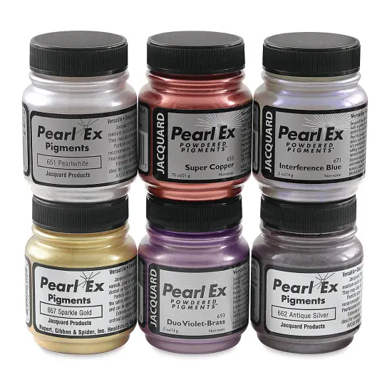 Jacquard Pearl-Ex Pigment - Sampler, Set of 6 {2}