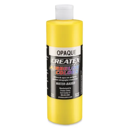 Createx Airbrush Color - 16 oz, Opaque Yellow {1}