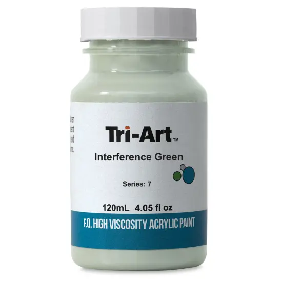 Tri-Art High Viscosity Artist Acrylic - Interference Green, 120 ml {1}