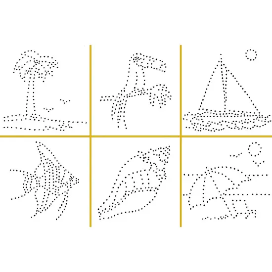 Metal Punch Group Pack - Mini Tropical Punch, Pack of 100 {2}