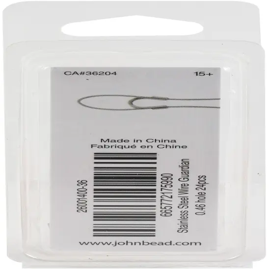 John Bead Stainless Steel Wire Guardian 24/Pkg-4x4mm {2}