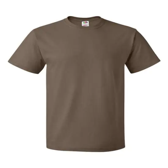 Fruit of the Loom&reg; HD Cotton Crewneck Short Sleeve T-Shirt Chocolate {1}