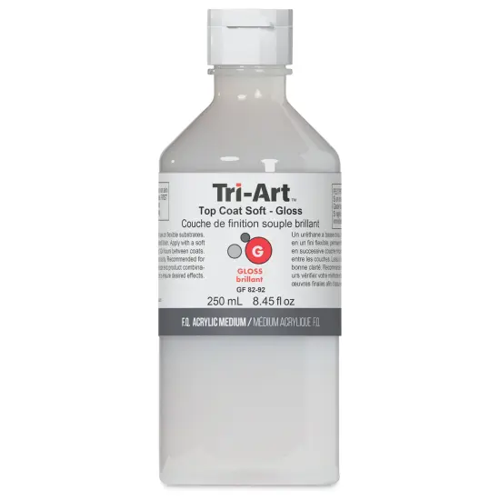 Tri-Art Top Coat Medium - Soft Gloss, 8 oz, Bottle {1}