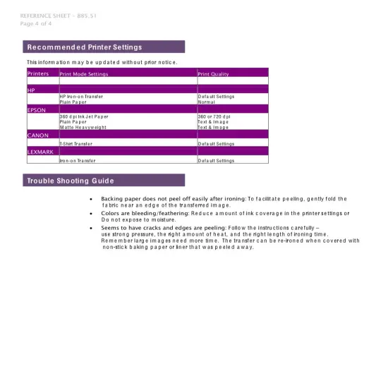 LIGHT FABRICS TRANSFER PAPER 100 Sheets PK LIGHT TRANSFER PAPER FOR INKJET PRINTING 8.5X11 Red Grid {5}