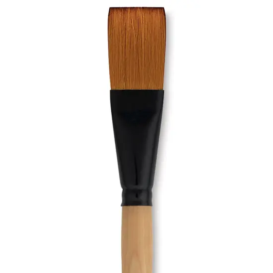 Dynasty Black Gold Brush - One Stroke, Short Handle, Size 1" {1}
