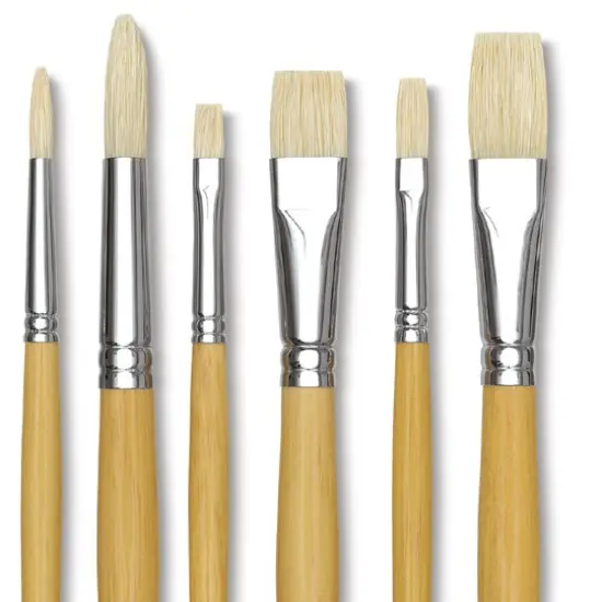 Blick Academic White Bristle Combination Set - Large, Set of 6 {2}