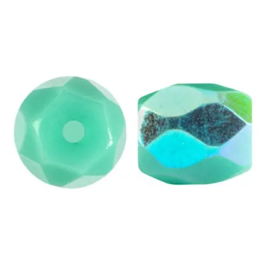 Baros Par Puca&reg; Czech glass bead, Frost Jade AB, 10 grams {1}