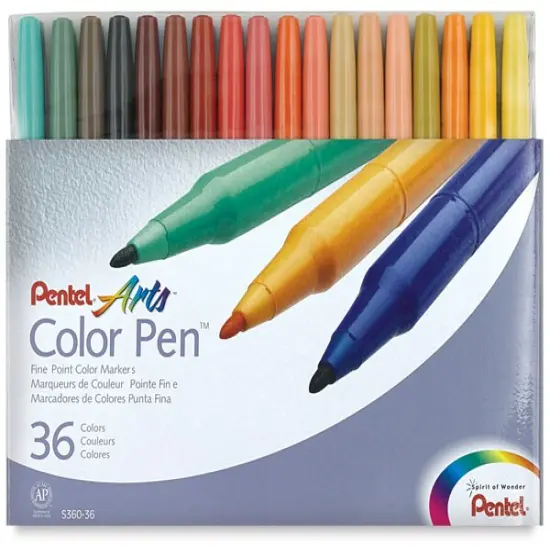 Pentel Color Pen Set - Assorted Colors, Set of 36 {2}