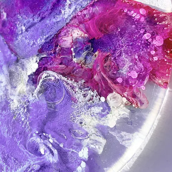 Pixiss Purples Alcohol Inks Set, 5 Highly Saturated Purple Alcohol Inks for Resin {6}