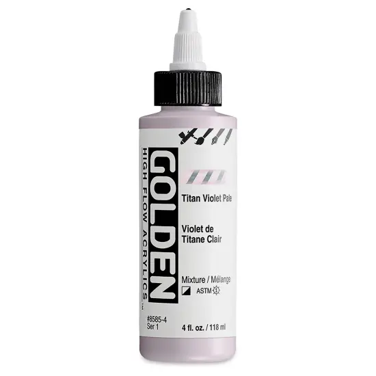 Golden High Flow Acrylics - Titan Violet Pale, 4 oz bottle {1}