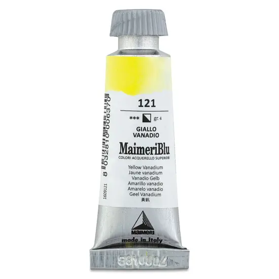 Maimeri Blu Artist Watercolor - Yellow Vanadium, 12 ml Tube {1}