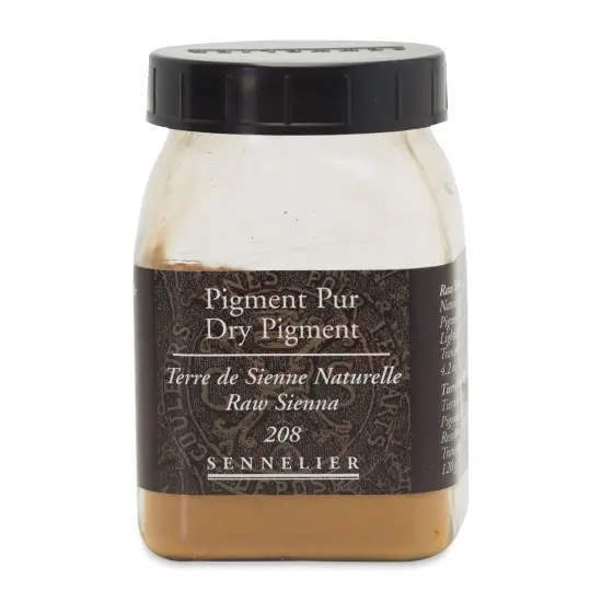Sennelier Dry Pigment - Raw Sienna, 120 g jar {1}