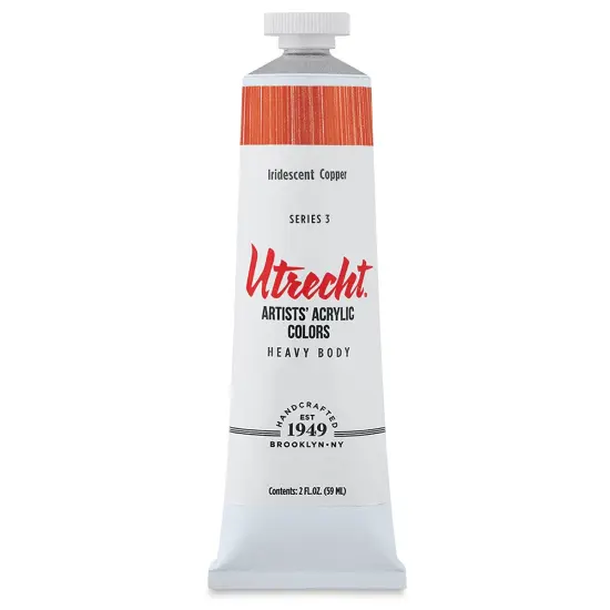 Utrecht Artists' Acrylic Paint - Iridescent Copper, 2 oz tube {2}