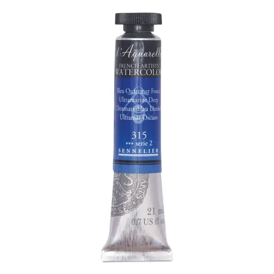 Sennelier French Artists' Watercolor - Ultramarine Deep, 21 ml Tube {1}