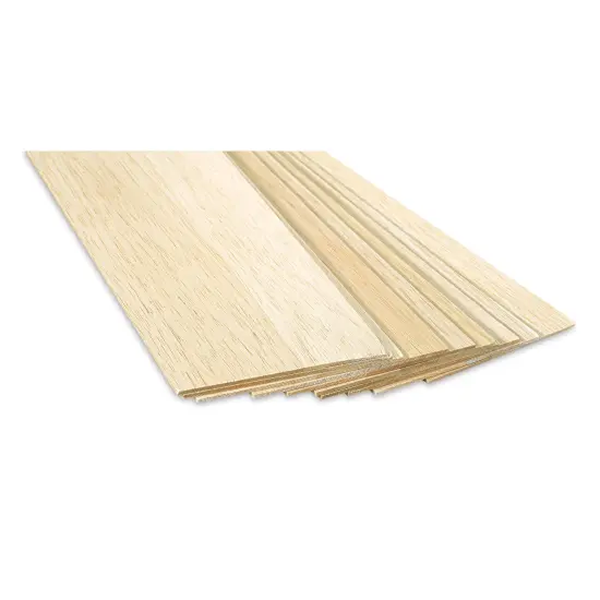 Bud Nosen Balsa Wood Sheets - 1/8" x 6" x 36", Pkg of 10 {1}