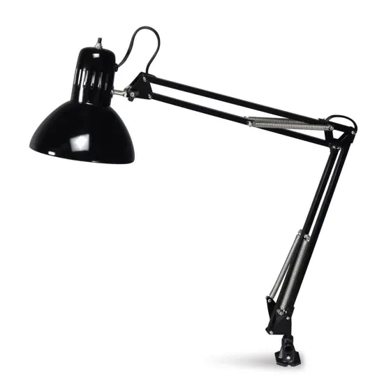 Studio Designs Swing Arm Lamp - Black, Bulb included {1}