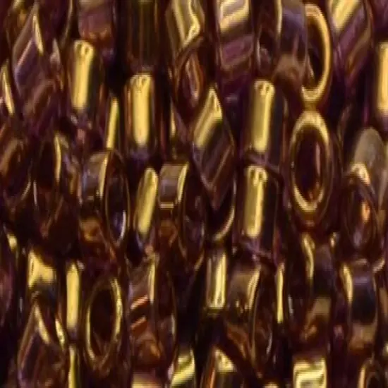 Toho Aiko Cylinder Seed Bead - TB-0201 - Gold Luster Amethyst, 5 grams {1}