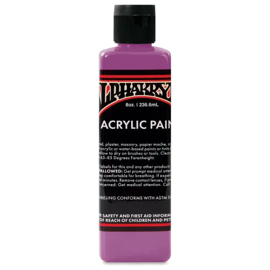 Alpha6 Alphakrylic Acrylic Paint - Fuchsia, 8 oz {1}