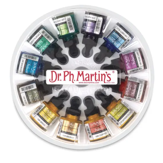 Dr. Ph. Martin's Iridescent Calligraphy Ink Set - Set 2, 1 oz bottles {2}