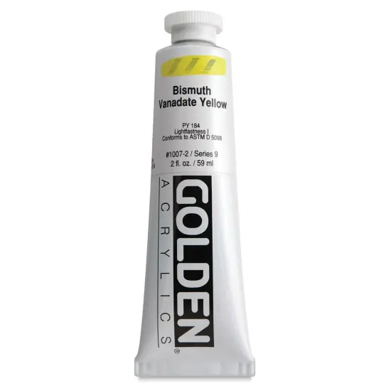 Golden Heavy Body Artist Acrylics - Bismuth Vanadate Yellow, 2 oz Tube {1}