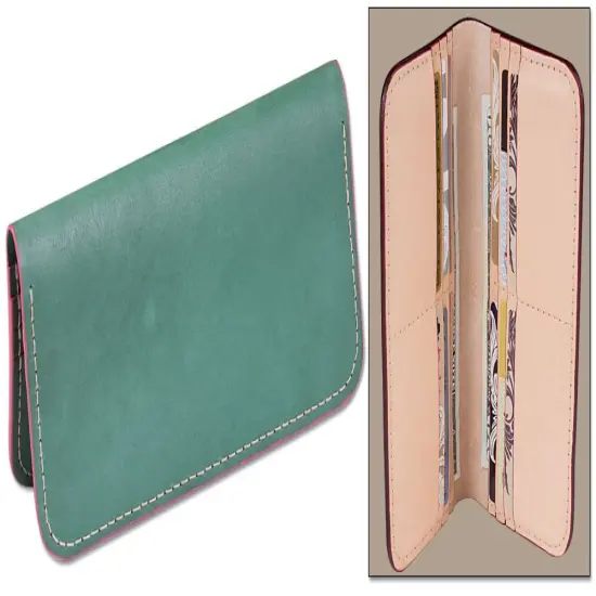 Tandy Leather Classic Card Wallet Clutch Kit 44067-08 {2}