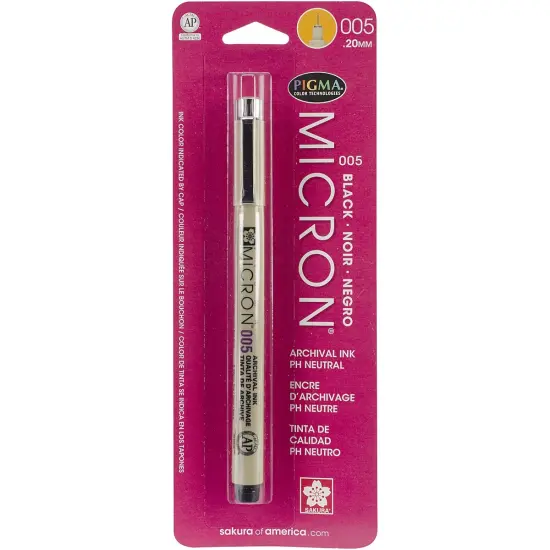 Multipack of 24 - Pigma Micron Pen 005 .2mm-Black {2}