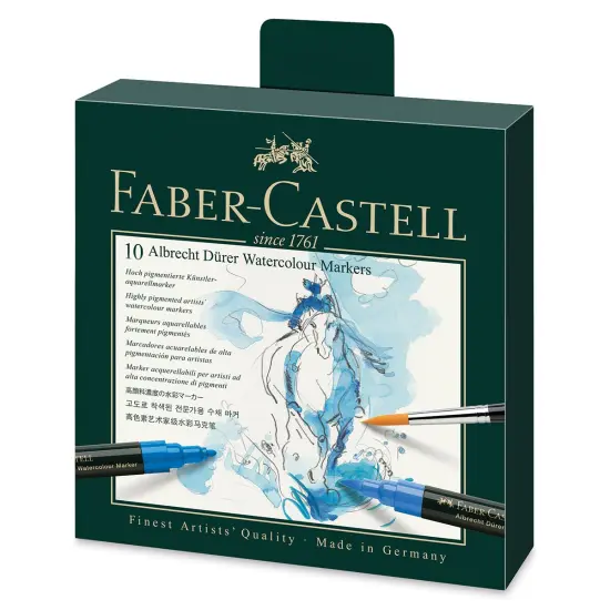 Faber-Castell Albrecht D&uuml;rer Watercolor Markers - Set of 10 {1}