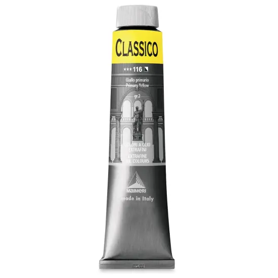 Maimeri Classico Oil Color - Primary Yellow, 200 ml tube {1}