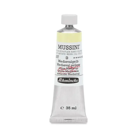 Schmincke Mussini Oil Color - Transparent, Medieval Yellow, 35 ml tube {1}