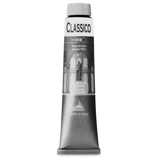 Maimeri Classico Oil Color - Titanium White, 200 ml tube {1}