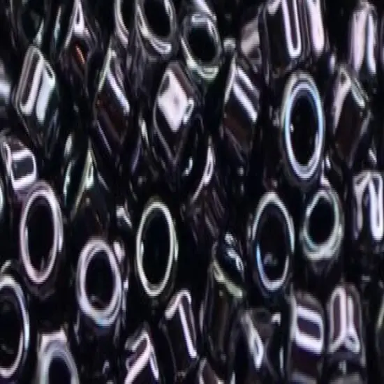 Toho Aiko Cylinder Seed Bead - TB-0090 - Metallic Amethyst Gun Metal {1}