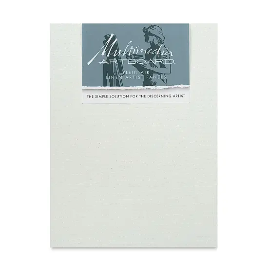 Multimedia Artboard Plein Air Claessens Linen Artist Panel - 9" x 12", 15 DP, Pkg of 3 {1}