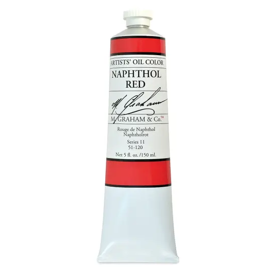 M. Graham Artists' Oil Color - Naphthol Red, 148 ml tube {2}