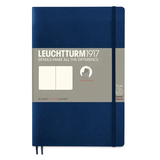 Leuchtturm1917 Blank Softcover Notebook - Navy, 5" x 7-1/2" {1}