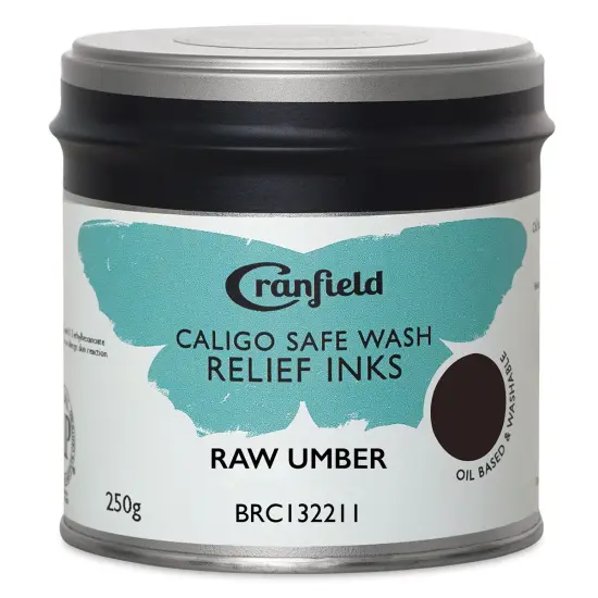 Cranfield Caligo Safe Wash Relief Ink - Raw Umber (Hue), 250 g {1}