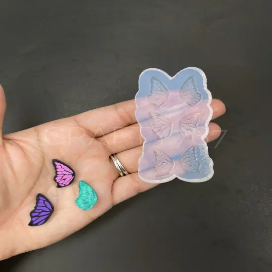 Butterfly Wings Stud Variety Earring Silicone Mold (B13) {1}