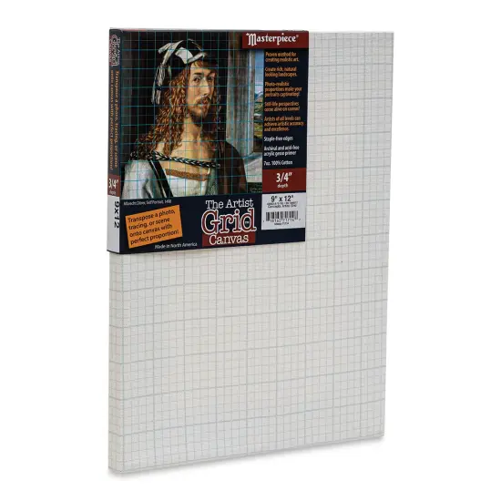 The Artist Grid 3/4" Profile Cotton Canvas - 9" x 12", Artist Grid {1}
