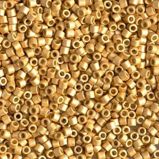 Miyuki Delica Bead 10/0, DBM1832F, Matte Duracoat Galvanized Gold {1}