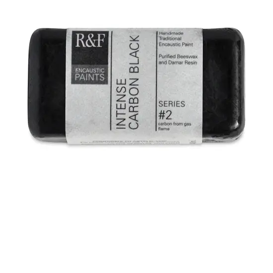 R&F Encaustic Paints - Intense Carbon Black, 40 ml block {2}