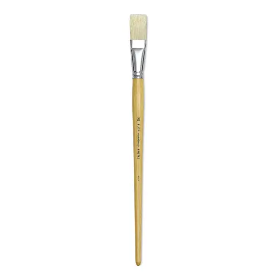 Blick Academic Bristle Brush - Flat, Long Handle, Size 20 {1}